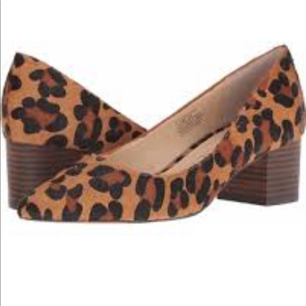 BNIB Sole Society Andorra Leopard Block Heel Pump - Picture 4 of 7
